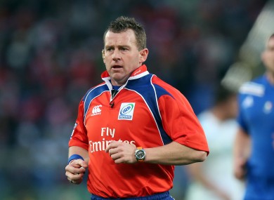 Owens will officiate Ireland's game against the All Blacks.