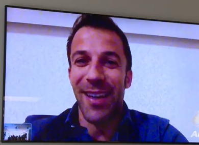 Alessandro del Piero chats to Australia captain Ben Mowen.