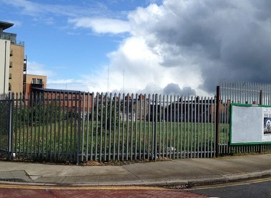 The derelict site on Chamber Street in Dublin 8 which may be redeveloped into a public park.