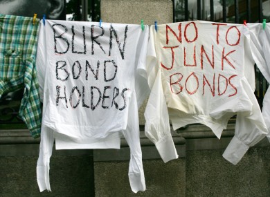 Bondholders and the potential to burn them will be debated in the Dáil this evening