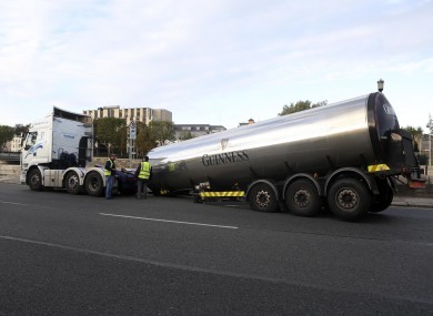 Guinness Truck on Victoria Quay