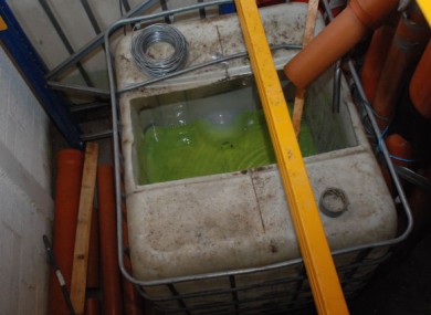 File photo of an illegal fuel laundering operation