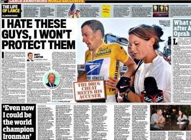 Part of the Daily Mail's coverage this morning.