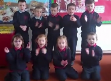 The children of Belmont National School, Milltown.