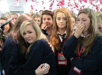 The transition year class performed the song, My Hero, on RTÉ's Big Music Week Train in October.
