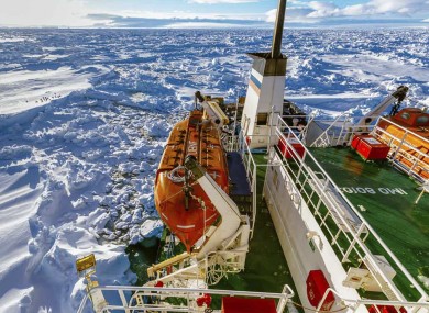 The view from the MV Akademik Shokalskiy