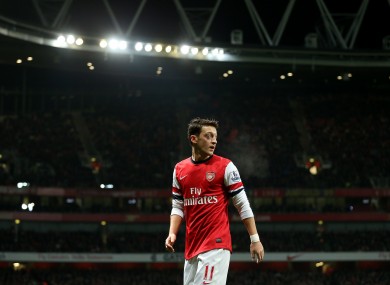 Arsenal's Mesut Ozil.
