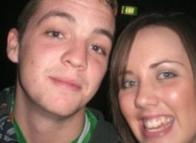 Colm Reilly and Kiara Duncan who died in the crash.
