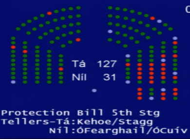 Rather than turning green or red, lights would turn a different colour, possibly black, to signify an abstention from a vote.