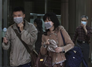 Taiwanese people wear masks at National Taiwan University Hospital in Taipei. (File)