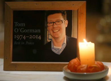 Tom O'Gorman funeral arrangements set.
