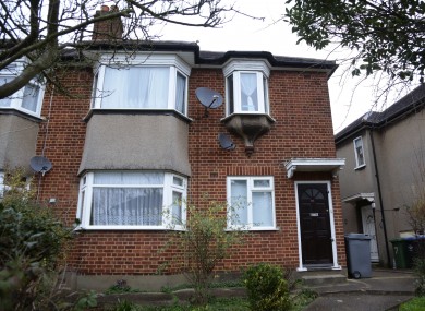 The house in Brent, London where the bodies were discovered today.