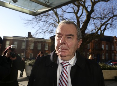 Sean Quinn arriving at the Dublin Circuit Criminal Court today