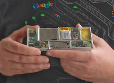 An example of how a Project Ara phone would look.