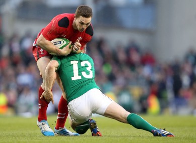 George North will wear 13 for Wales.