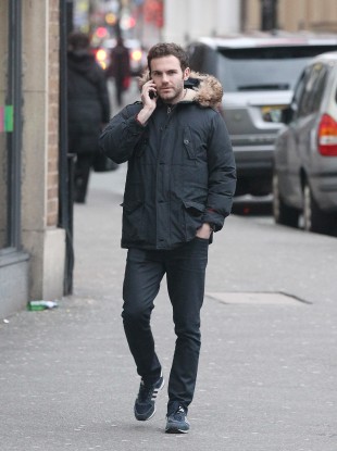 Juan Mata in Manchester city centre on Monday afternoon.