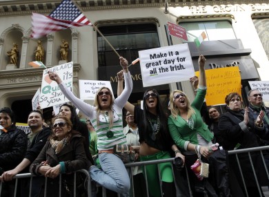 St. Patrick's Day Parade in 2012 in New York.