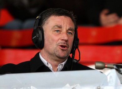 Seeing red: Former Liverpool player John Aldridge at Anfield.