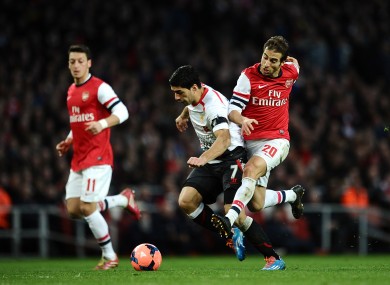 Suarez has scored four goals in his last 12 games.
