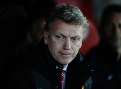 David Moyes: another bad night on the United bench.