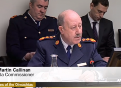 Callinan at the PAC meeting in January