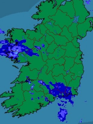 The rainfall radar as it looks right now