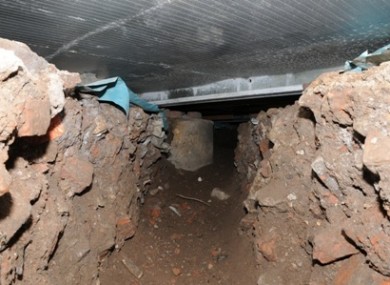 The thieves underground entrance into Tesco