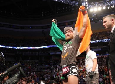 McGregor says he can't wait to get back into the Octagon.
