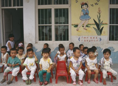 Children at a playschool in China (File photo)