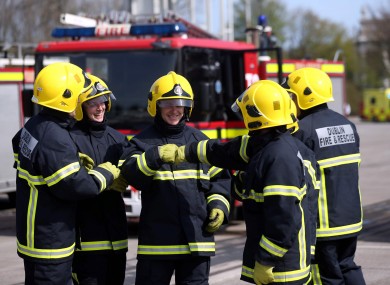 Dublin Fire Brigade recruits have completing their training.