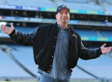 Garth Brooks at Croke Park stadium during an announcement about his concerts.