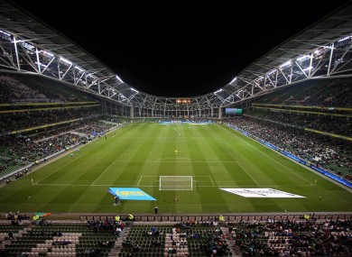 Dublin's Aviva Stadium could host four European Championship games.