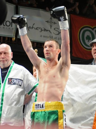 John Joe Nevin making his professional debut last month.