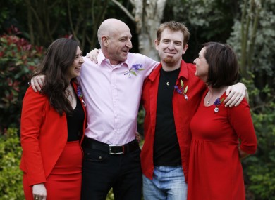 (L-R) Sophie, Gerry, Simon and Helen Appleby.