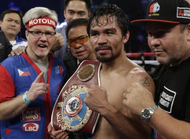 Pacquiao has his title back.