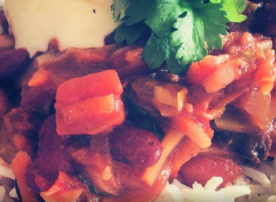 Chili con Carne which cost 20kr during the week.