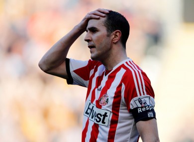 O'Shea was dropped for Sunderland's game against Spurs.
