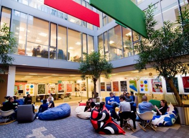 The inside of the Google Dublin office.