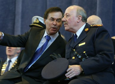 Alan Shatter with former Garda Commissioner Martin Callinan
