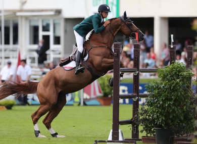 Bertram Allen pictured competing in the 2013 Dublin Horse Show.