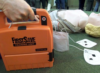 The defibrillator (similar to the one pictured here) was stolen in the early hours of Wednesday morning.
