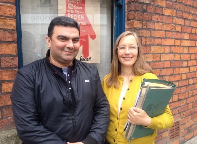 Natig Sadygov with Hilkka Becker, Senior Solicitor of the Immigrant Council of Ireland.