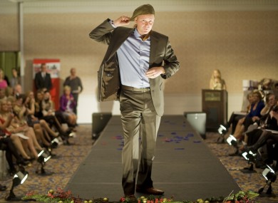 Arthur Spring takes part in the Oireachtas Christmas Charity Fashion Show at the Shelbourne Hotel in Dublin in 2012.