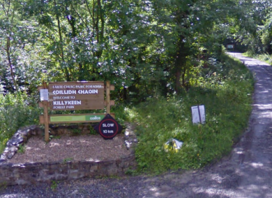 An entrance to the park.