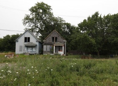 Abandoned houses in Detroit