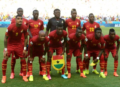 Ghana are currently competing at the World Cup.