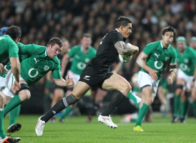 Williams blazes away against Ireland in 2012.