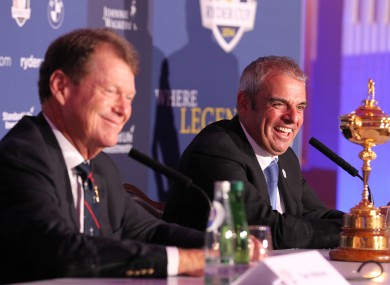 Ryder Cup captains Tom Watson and Paul McGinley will be on our screens quite a bit this autumn.
