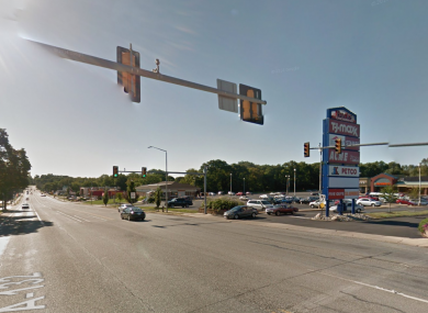 The incident happened at this intersection on Street Road.