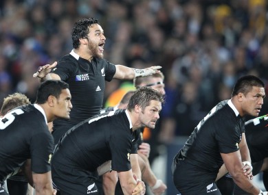 Piri Weepu often led the Haka while on All Blacks duty.